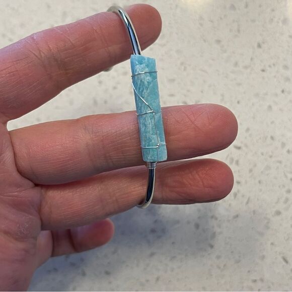 Asymmetrical Beaded Cuff Bracelet - Picture 4 of 10